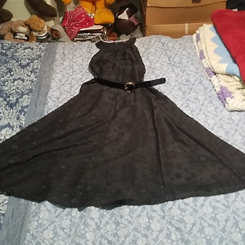 Black Tommy Hilfiger patterned dress